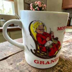 Vintage If Mother Says No Ask Grandma Mug